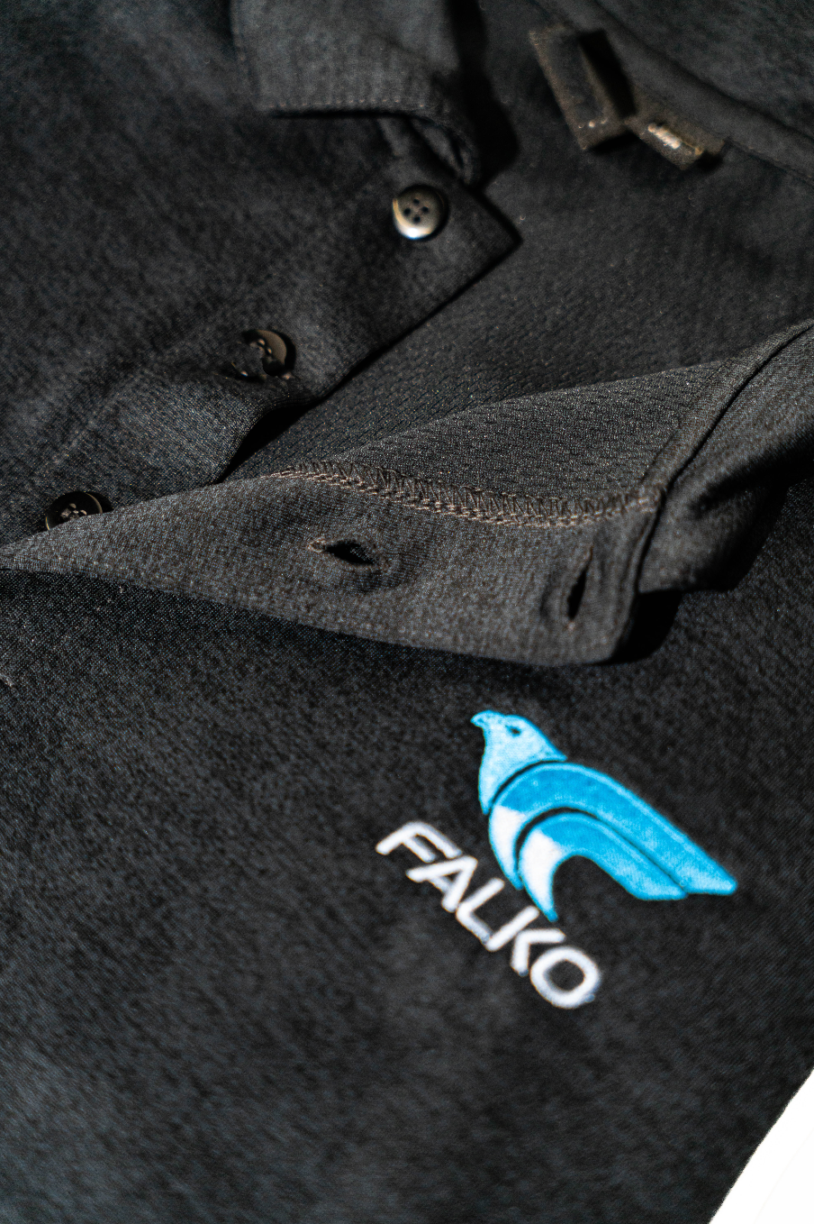 Falko's Midnight Swing: The Perfect Black Polo for Any Golf Game!